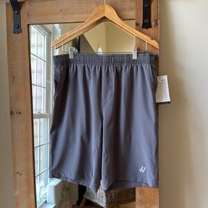 NWT Willy California Gray Performance Shorts Size L